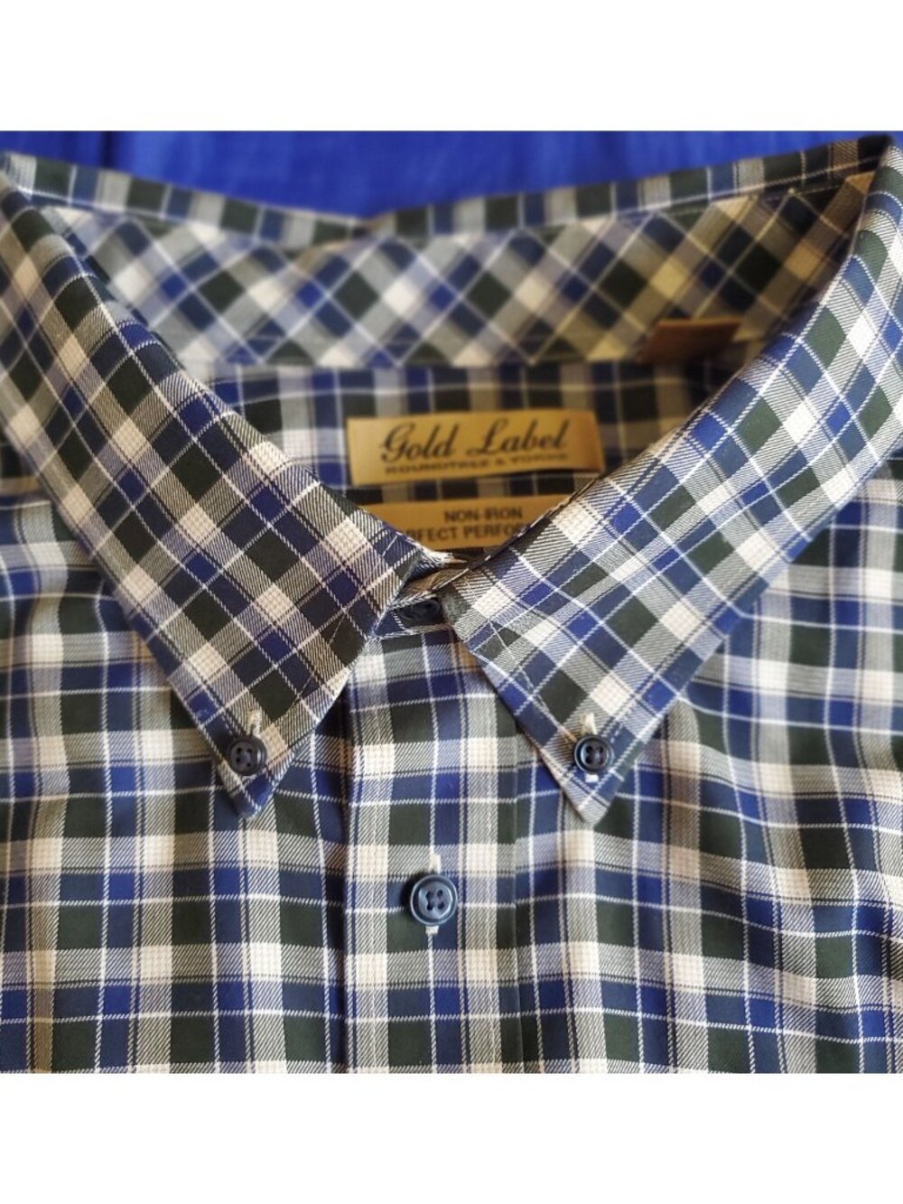 Roundtree & Yorke Gold Label Mens 4X 100% Cotton LS Shirt No Iron Cotton Classic